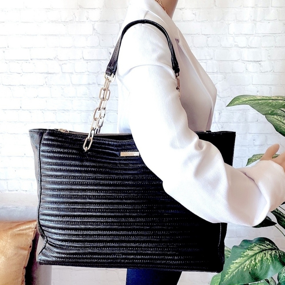 KATE SPADE New York | Paulina Karen Court | Black Leather Tote